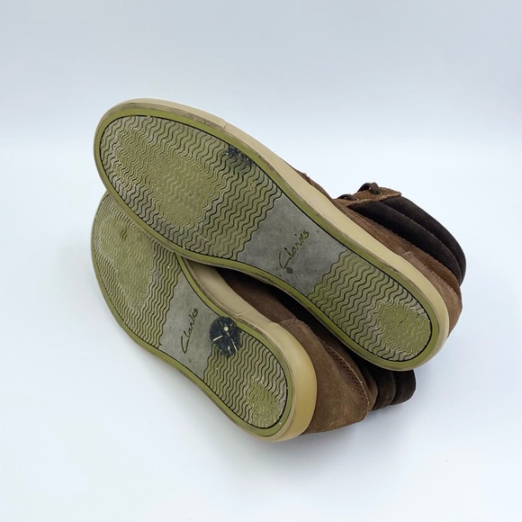 Clarks mid top suede sneakers men’s size 8.5 - Picture 5 of 6
